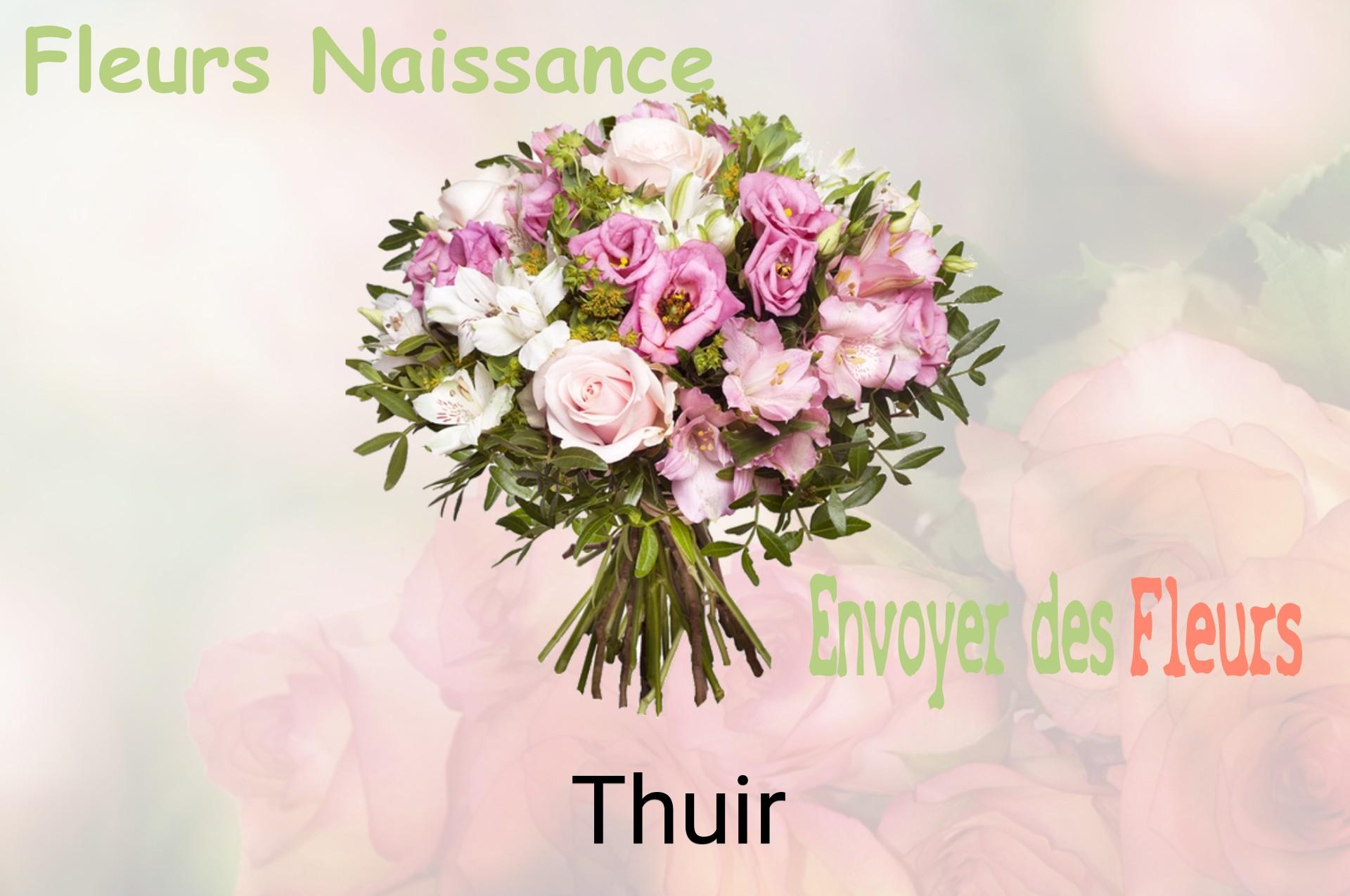 Bouquet de fleurs de naissance livré à Thuir